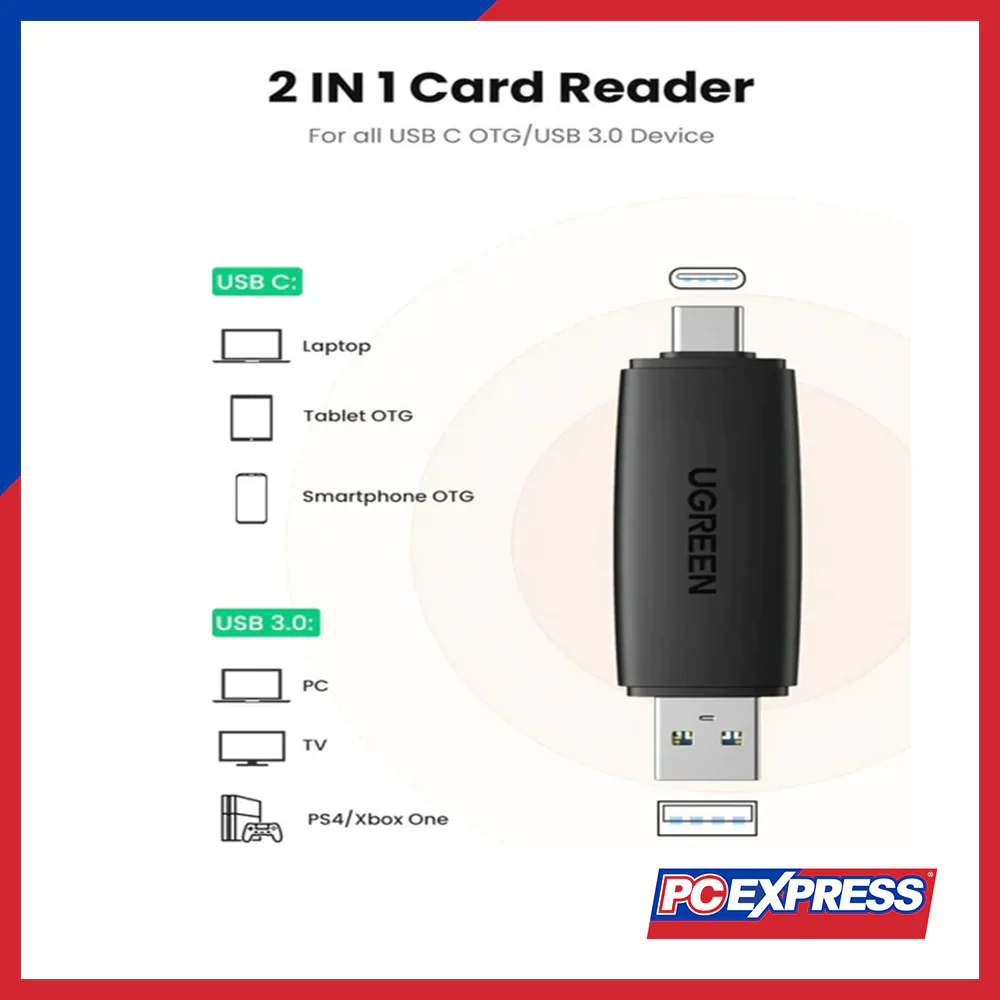 UGREEN CM304/80191 Multifunction Card Reader - Black - Image 3