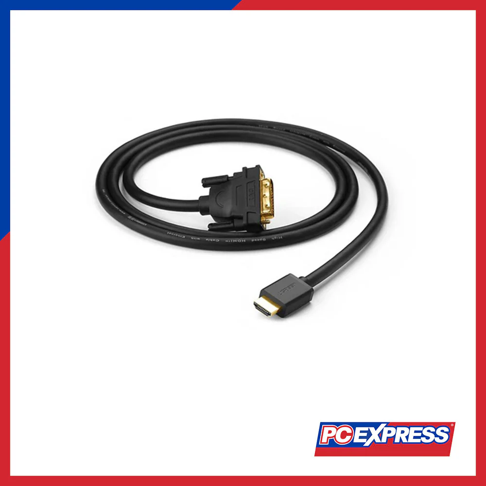 UGREEN (HD106/30116) HDMI to DVI Cable 1m (Black) - Image 2