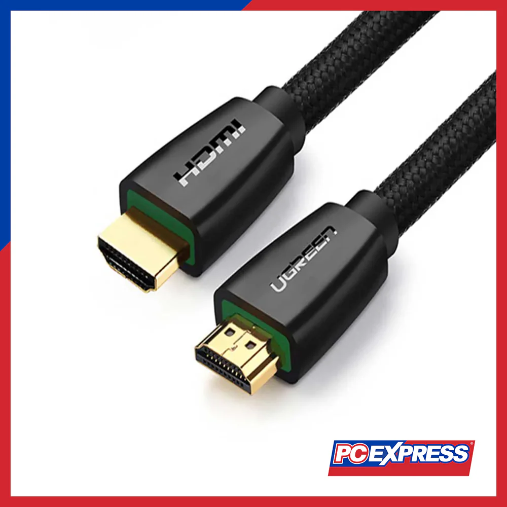UGREEN HD118/40414 HDMI Male To Male Cable With Nylon Braid 10M - Black - Image 2