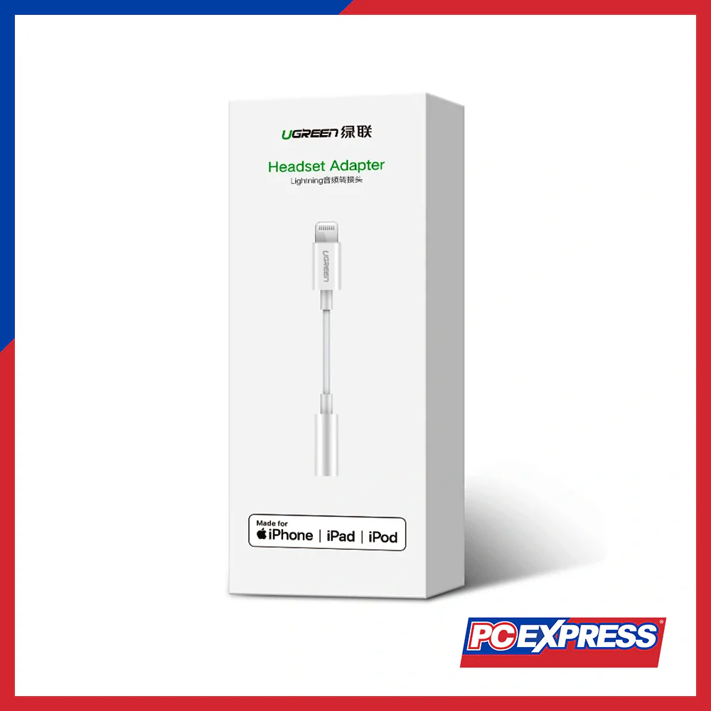 UGREEN US212/30759 MFI Lightning Male To 3.5MM Female Adapter - White - Image 4