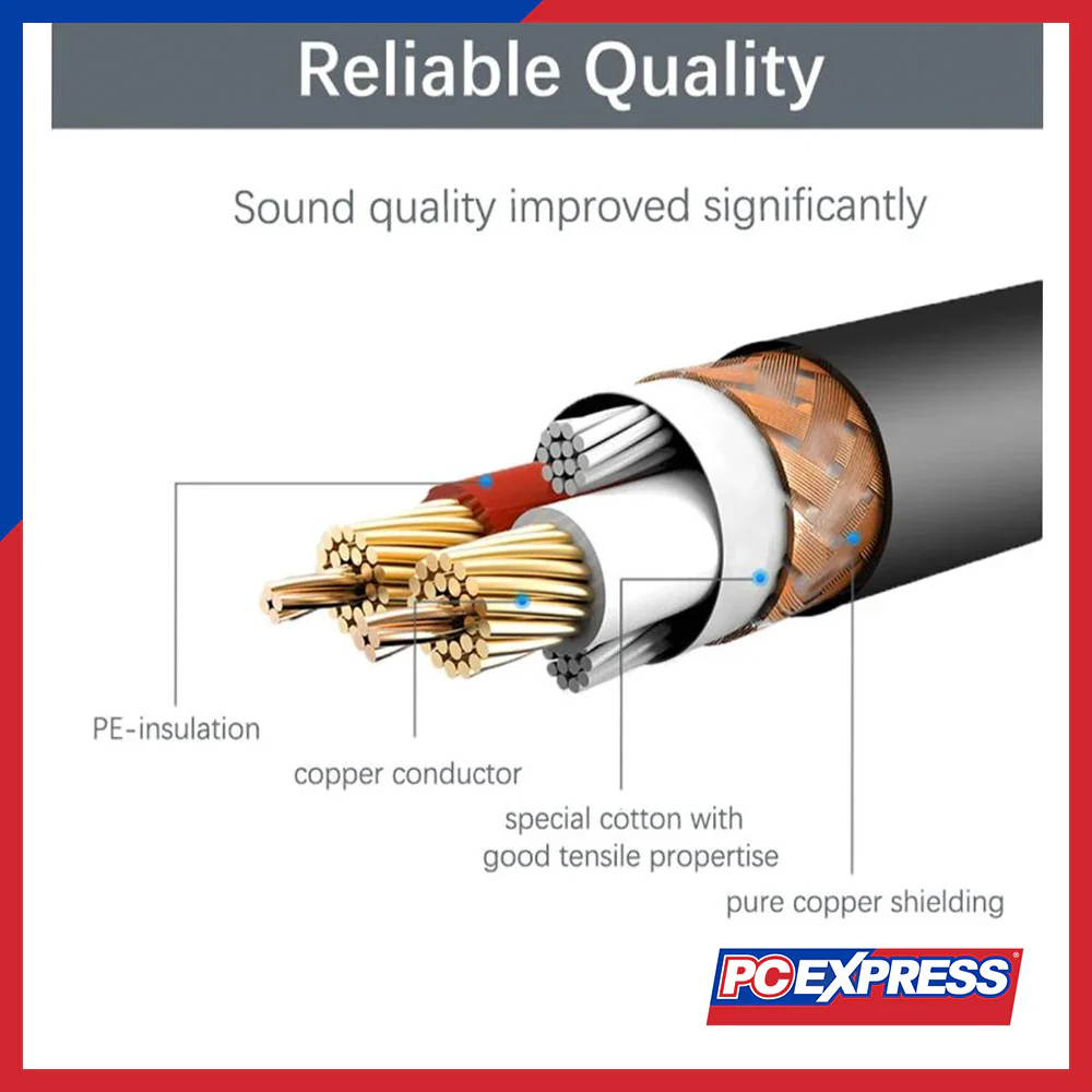 UGREEN XLR Male To Female Extension Audio Cable 5M (AV130/20712) - Black - Image 4