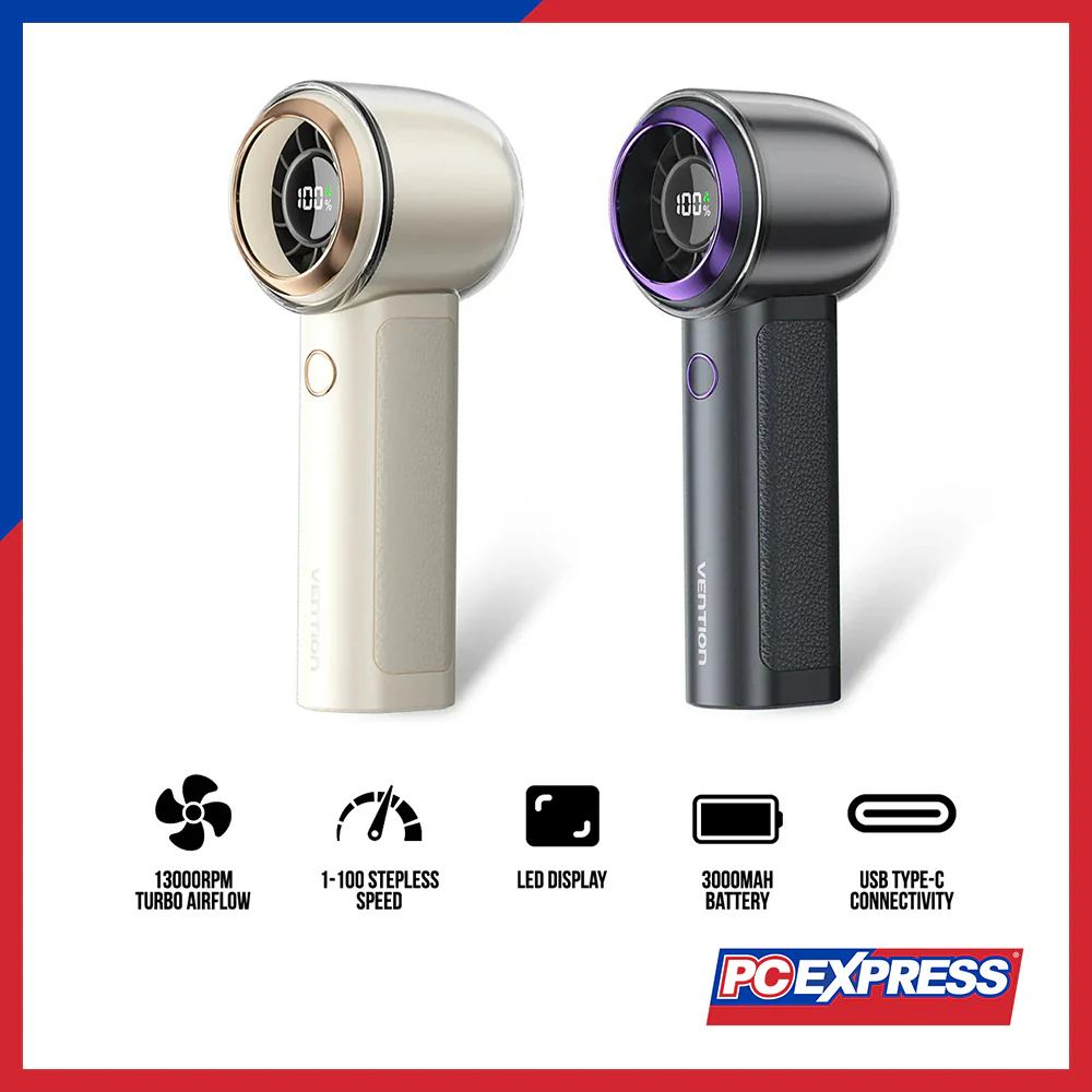 VENTION Handheld High Speed Fan Digital Display (PBBV0) - Purple - Image 3