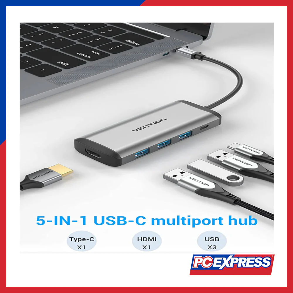 VENTION USB-C TO HDMI 5-IN-1 (TGESB) - Image 2